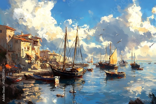 boats in the harbor