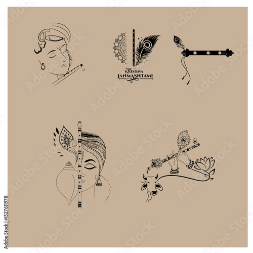 A set of Sree Krisna basuri   icon