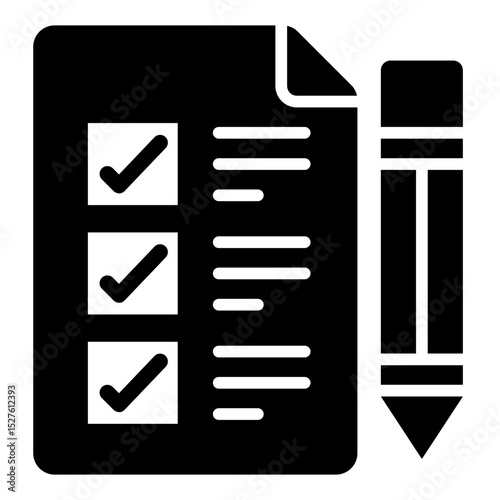 Checklist and Pencil Icon