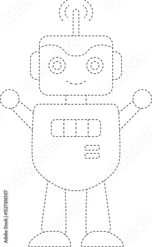 Robot Line Tracing and Coloring