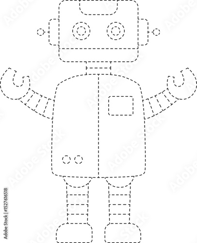 Robot Line Tracing and Coloring