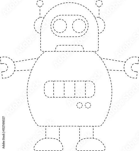 Robot Line Tracing and Coloring