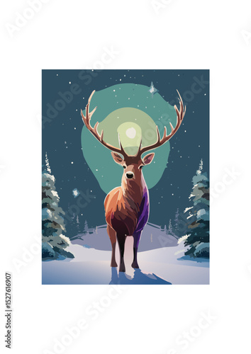  reindeer's senses are acutely tuned to its surroundings. Reindeer large, dark eyes scan for obstacles or potential threats, while Reindeer sensitive ears swivel to catch the faintest sound of rustlin