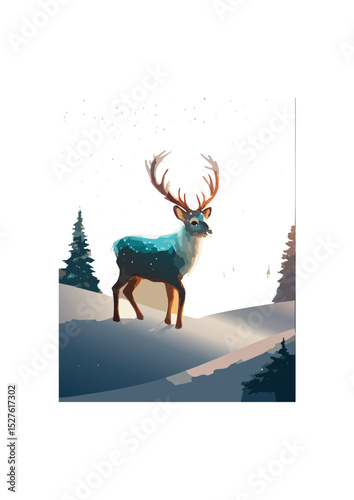 Reindeer navigates the dense undergrowth with an almost intuitive understanding of the forest's pathways, weaving between trees and leaping over fallen logs with effortless agility.