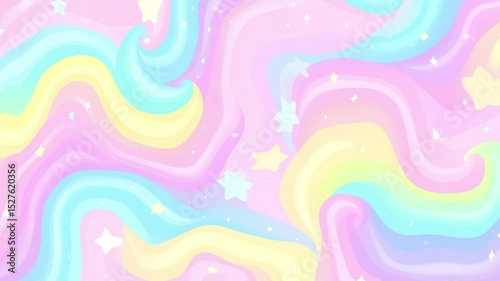 Abstract colorful wave pattern background with artistic rainbow light and texture