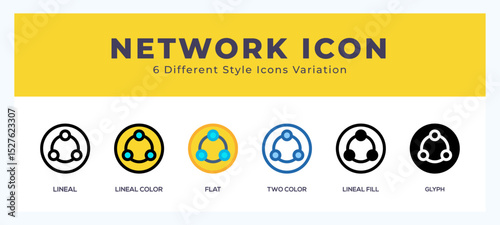 Network vector icons designed. icon symbol set.