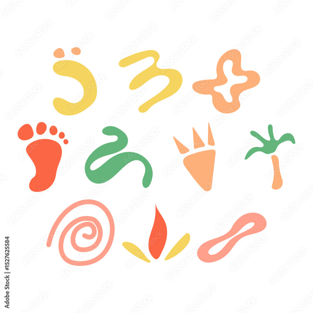 Fototapeta premium Abstract Shape Element Set
