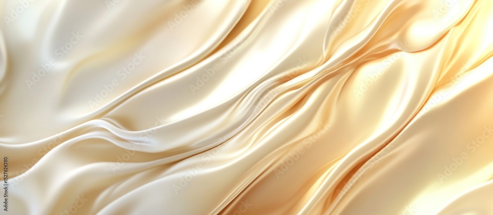 Fototapeta premium Beautiful Abstract 3D Background with Smooth Silky Shapes