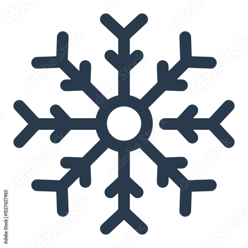 Snowflake Vector Icon for Canada Day