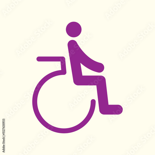 Wheelchair trendy artwork pretty abstract vector illustration colorful applied design