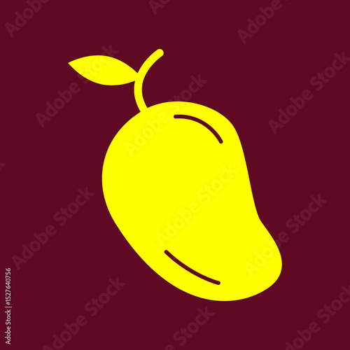 Mango trendy artwork delightful abstract vector illustration colorful applied design