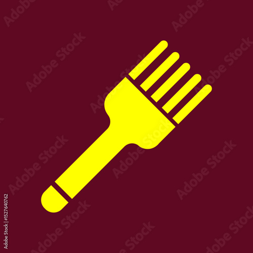 Pastry Brush trendy artwork delightful abstract vector illustration colorful applied design