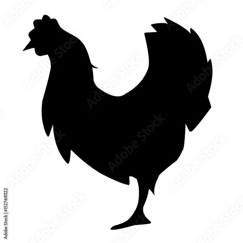 chicken silhouette illustration