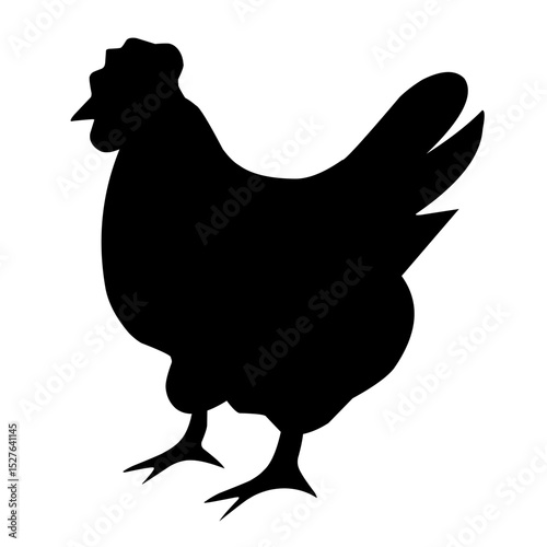 chicken silhouette illustration