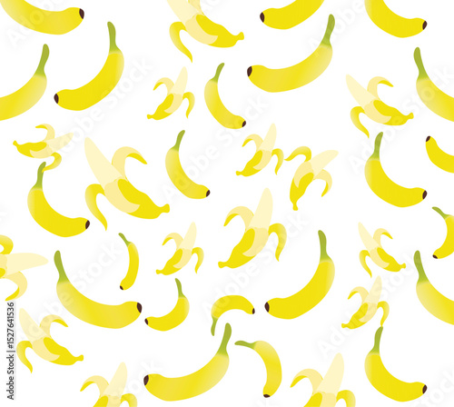 seamless pattern with yellow flowers. Yellow banana pattern