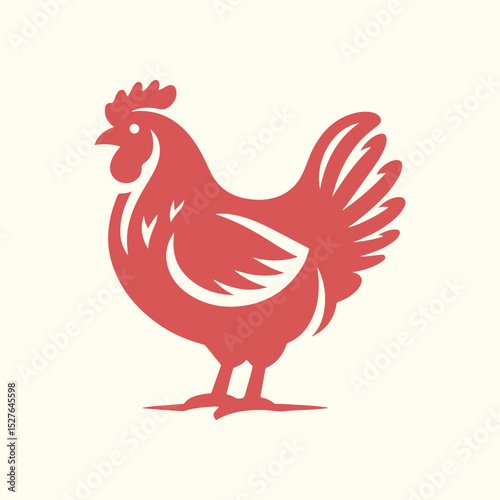 Cock trendy artwork beautiful abstract vector illustration colorful applicative design