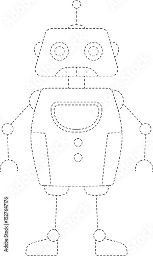 Robot Line Tracing and Coloring