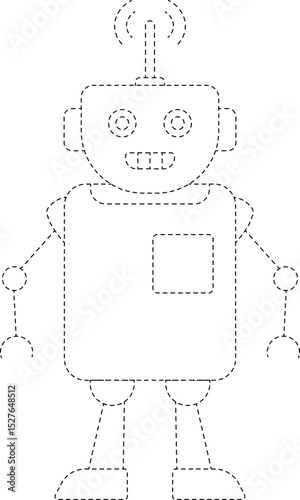 Robot Line Tracing and Coloring
