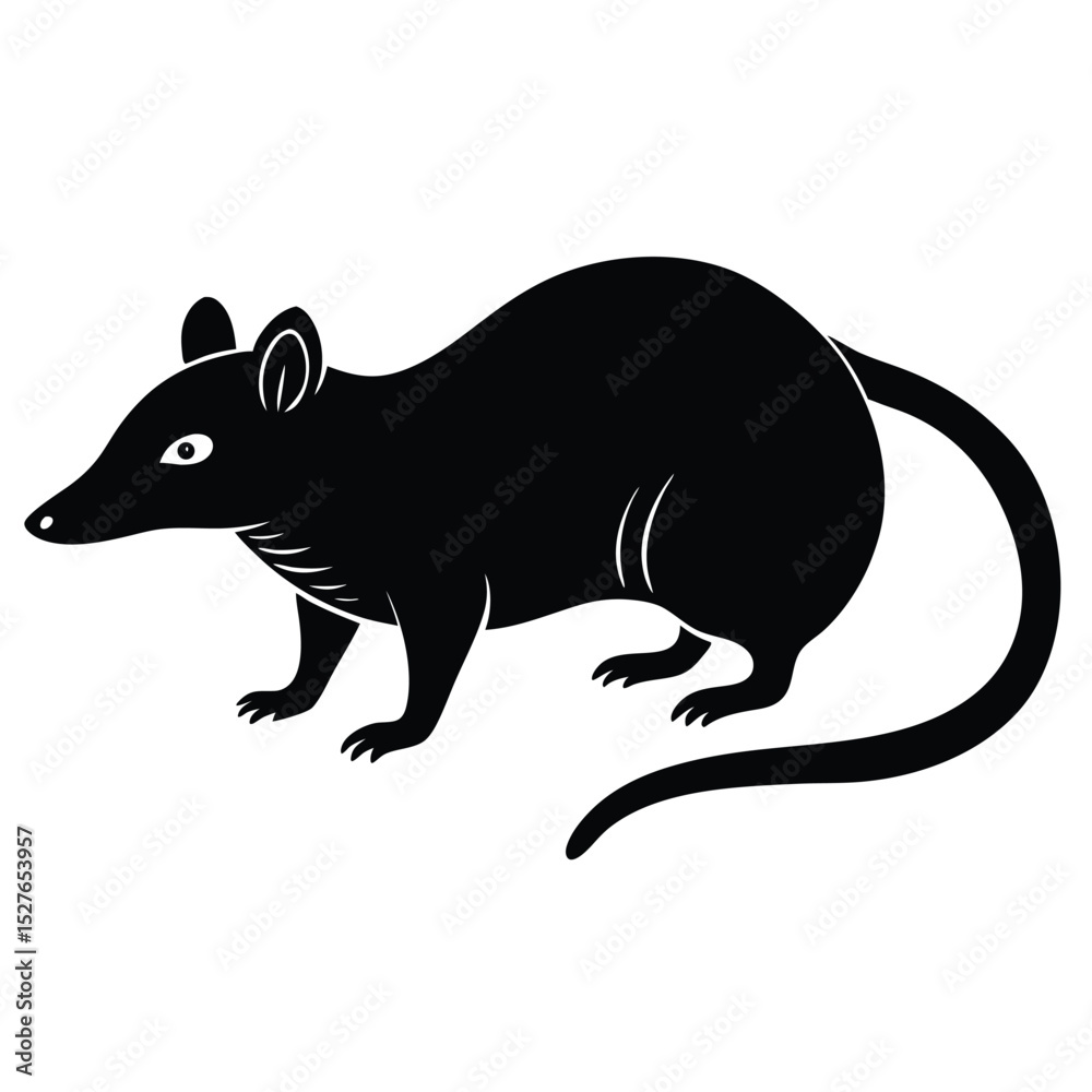 Obraz premium shrew vector sihouette