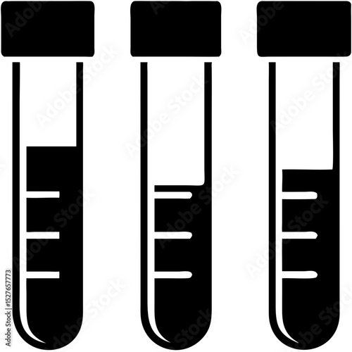 Creative Blood Collection Tubes Vector Illustration | Clean and Professional Design for Laboratory Testing, Phlebotomy, and Medical Diagnostics Projects