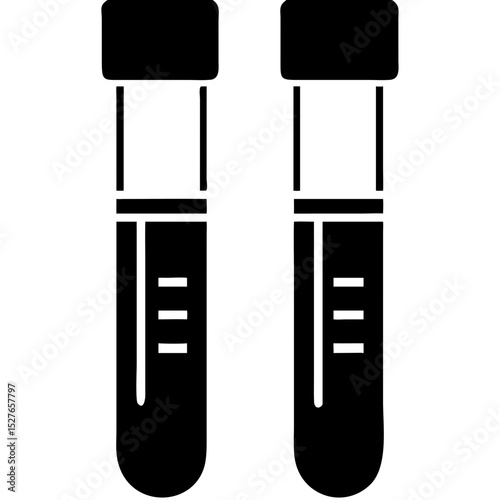 Creative Blood Collection Tubes Vector Illustration | Clean and Professional Design for Laboratory Testing, Phlebotomy, and Medical Diagnostics Projects