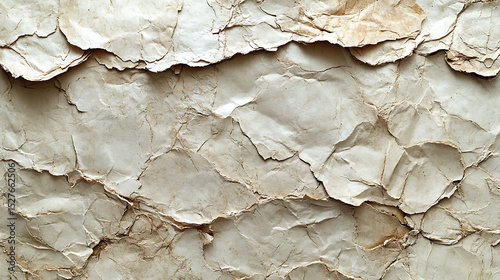 Close-up of recycled paper fiber texture, eco-conscious sustainable background