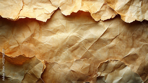 Close-up of recycled paper fiber texture, eco-conscious sustainable background