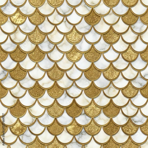 Elegant Gold and Marble Pattern: Luxurious Decorative Design