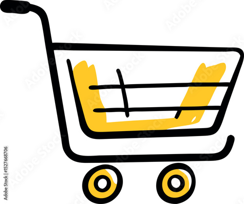 vector illustration of a shopping cart