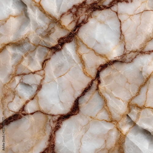 a marble countertop with intricate patterns and veins in hues of brown, cream, and pink, set against a backdrop that appears to be a kitchen environment
