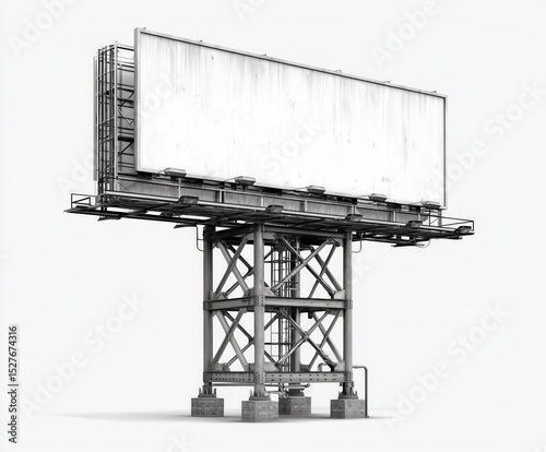 blank billboard isolated