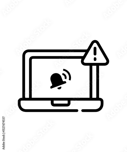 laptop alert icon