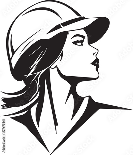 Architect Woman Vector image and Illustrations isolated on white background.