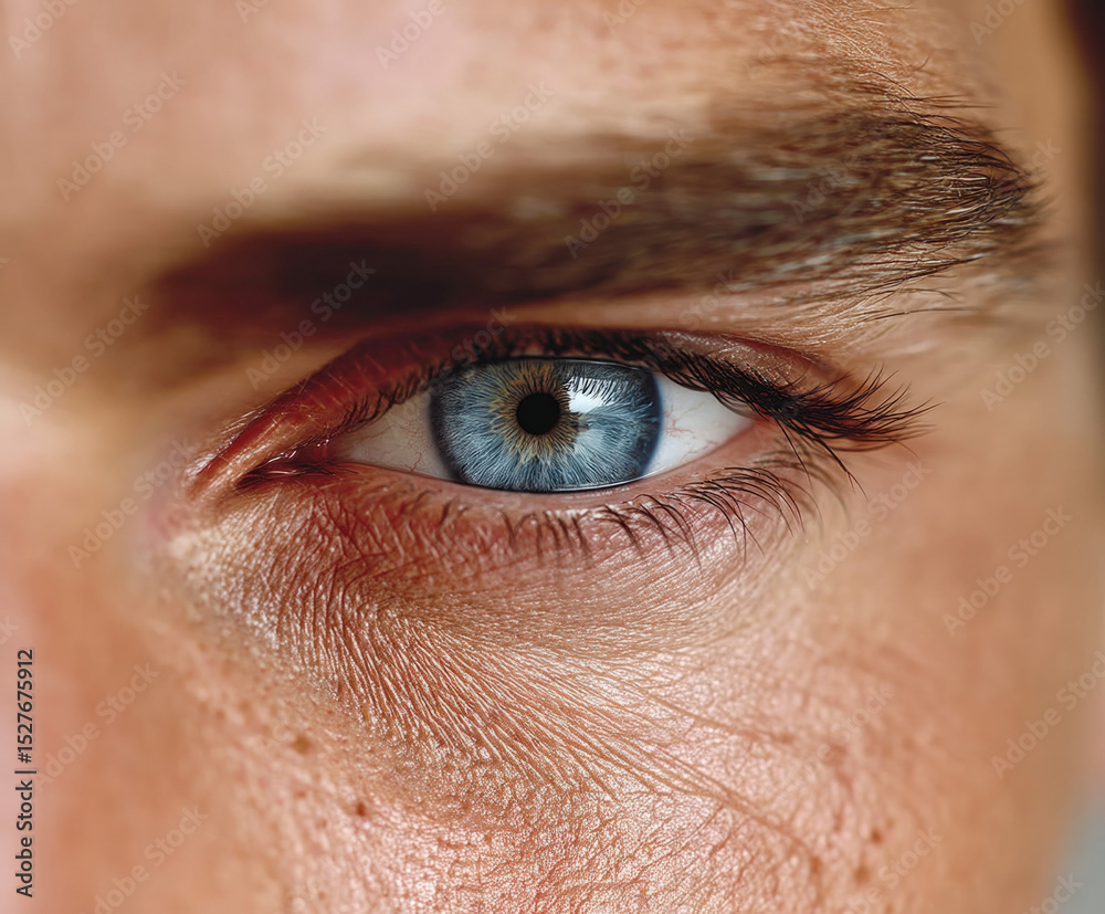 Fototapeta premium male eye isolated