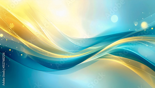 Abstract art with graceful intersecting lines and natural curves in deep emerald green and gold. Luminescent light, subtle sparkles, soft natural light.