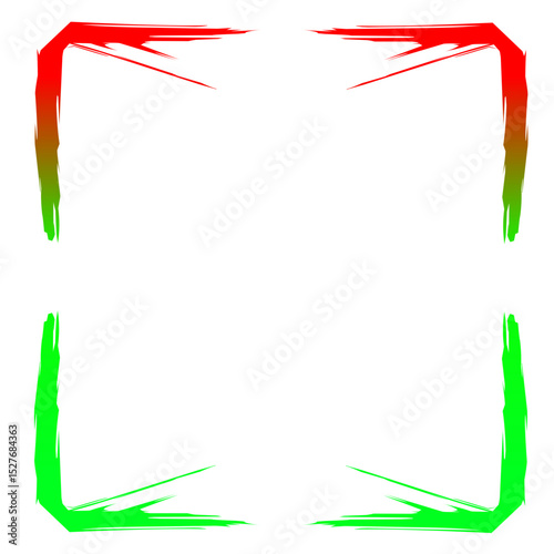 Colorful ribbons, some red and green, form a festive frame around a heart, perfect for love, Christmas, or Valentine's Day celebrations