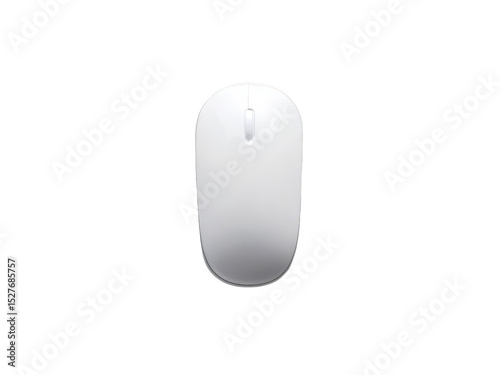 mouse white background computer input device with buttons and scroll wheel wired or wireless ergonomic design office or gaming style transparent background