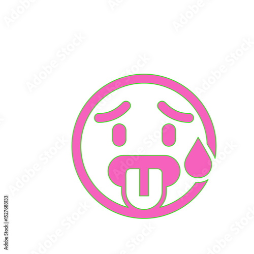 Nauseous Face Emoji: A Graphic Representation of Disgust and Illness