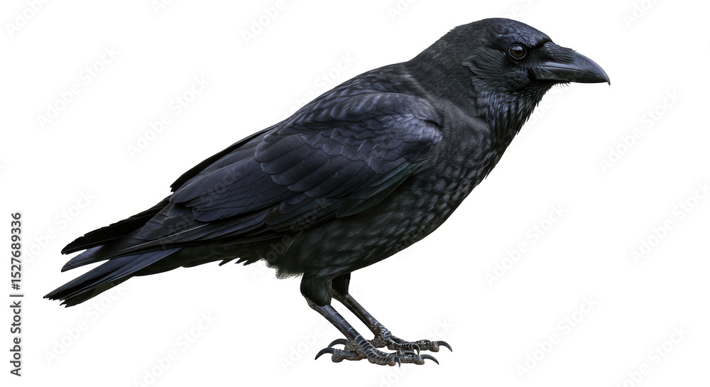 Obraz premium Isolated crow