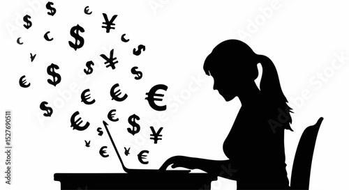 E commerce and Online Business Silhouettes Online Shopping Digital Marketing Remote Work Dropshipping Product Packaging Mobile Payments Logistics Startup Pitching and Social Commerce
