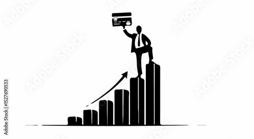 E commerce and Online Business Silhouette Illustrations Online Shopping Digital Marketing Remote Work Dropshipping Logistics and Startup Pitching Design Features silhouette