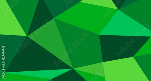 Low Poly Green Abstract Background Design Vector Art