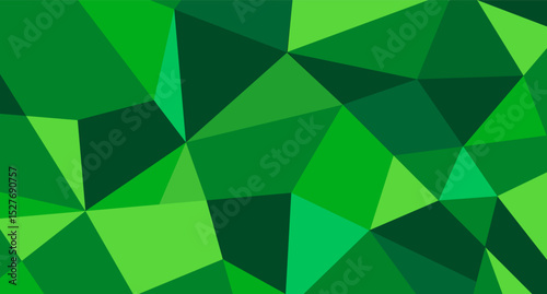 Low Poly Green Abstract Background Design Vector Art