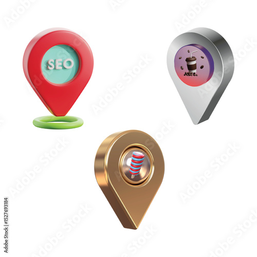 shop location icon vector 