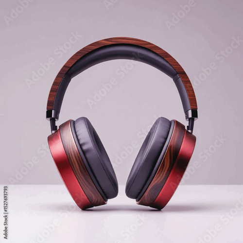 Luxurious headphones elevated in a palace of sound, Vector Design on Music Technology and Audio Enjoyment. 