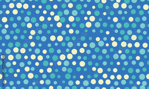 Round spotted pattern with abstract geometric circles. Ideal for seamless wallpapers, textile prints, or trendy backgrounds with a creative touch.