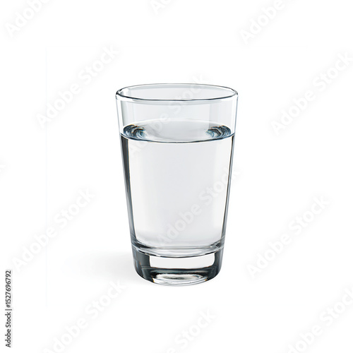 Wallpaper Mural A glass of water isolated on a transparent background, in a simple style. Torontodigital.ca