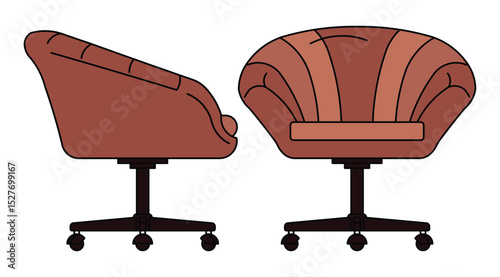 Armchair Chair Isolated On White Background