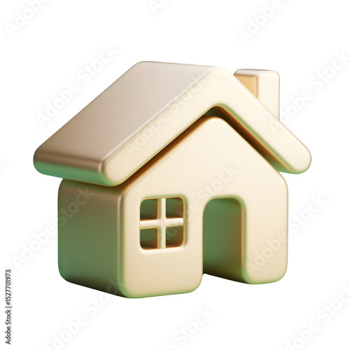 3D Home Icon PNG