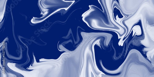 Modern White and Blue Marble Texture Pattern Abstract Background. Technology Banner. Liquify Swirl blue and white Color Art Abstract Pattern blue and white marble texture. 